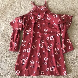 Off the shoulder long sleeve dress